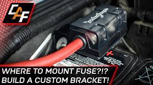 *the ultimate battery terminal kit for top post batteries with multiple leads; Installing An Amplifier Mount The Fuse Correctly Jeep Build Caraudiofabrication Youtube
