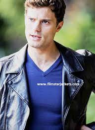 Fifty Shades Of Grey Jamie Dornan Black Leather Jacket Christian Grey Jamie Dornan Jamie Dornan Fifty Shades Of Grey