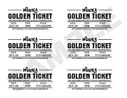 Charlie And The Chocolate Factory Golden Ticket Wrapper Golden Ticket Template Ticket Template Printable Printable Tickets