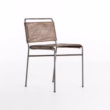 Architect Influenced Dining Chair In A Distressed Brown Faux Leather Fabric Comes With Slim Lines And Mixed Materials For Dining Chairs Chair Dining Chair Set