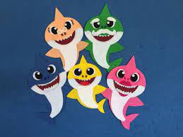 Baby Shark Felt Board Set Felt Board Baby Shark Baby Shark Song