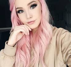 Green Eyes Nose Ring And Youtuber Image Pastel Pink Hair Color Hair Color Pink Pink Hair