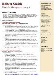 Manages the financial analysis projects and statistical studies. Financial Management Analyst Resume Samples Qwikresume