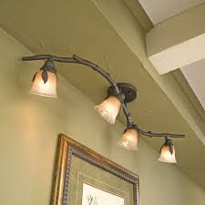 Rustic Branch Vine Fixed Track Light Kit 4 Lighting Fixture Dimmable Bar Lamps Portfolio Track Lighting Kits Track Lighting Led Track Lighting