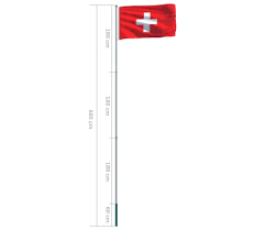 Makkelijk en snel vlaggen van zwitserland bestellen online. Vidaxl Vlag Met Vlaggenmast Zwitserland 6 M Aluminium Kopen Vidaxl Nl