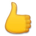 Thumbs up copy and paste. Thumbs Up Sign Emoji