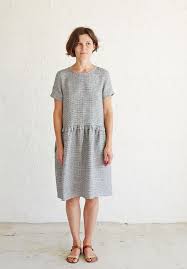 Drop Waist Ruffle Dress Tutorial Fabrics Store Com The Thread Linen Dress Pattern Dress Patterns Free Dropwaist Dress