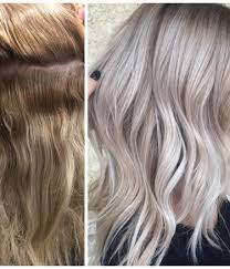 On a scale of one to twelve, a 4 is quite dark! Color Correction Spotty Blonde To Lovely Violet Ash Silver Hair Color Silver Platinum Hair Ash Blonde Hair