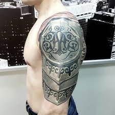 Armor Coverup Tattoo By Gollandetsart Tattoos For Guys Shoulder Tattoo Shoulder Armor Tattoo