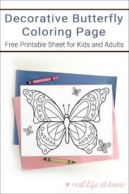 If your child loves interacting. Free Printable Butterfly Coloring Page For Kids And Adults