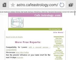 Cafe Astrology Birth Chart Fyi Pg 1 Birth Chart