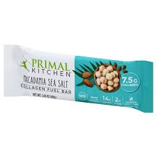 Primal kitchen® collagen fuel® drink mix is a delicious ingredient to help support hair, skin, and nails! Primal Kitchen Collagen Fuel Bar Macadamia Sea Salt