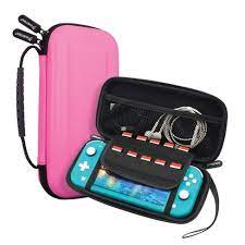 Easy to install and remove. Insten For Nintendo Switch Lite Carrying Case Portable Hard Shell Travel Pouch With Hand Strap Pink Target