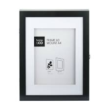 Black Hinged Art Display Kmart Art Display Frame Hinged Frame