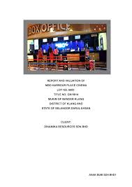 This scenic riverfront location offers a mix of one, two and three bedrooms boosting with. Valuation Report On Cinema Full B Studocu