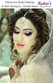 Glamorous Makeup N Hairstyling By Kashif Aslam At Kashee S Beauty Parlour Bridal Hair And Makeup Pakistani Bridal Makeup Bridal Makeup