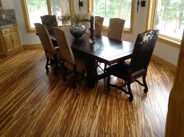 Marbled Bamboo Flooring For The Dining Room Rustic Look Bamboo Flooring Rustic Dining Room Unique Flooring