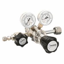 HARRIS, Two Stage, CGA 350 Inlet, High Purity Gas Regulator ...