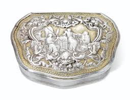 TWO GEORGE IV SILVER SNUFF-BOXES, MARK OF EDWARD STAMMERS, LONDON, 1820;  ONE WITH DATE-LETTER INDISTINCT