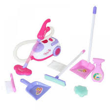 7pcs Cleaning Mop Broom Tools Pretend Play Toy Vacuum Cleaner Furniture Kit Mini Housekeeping Brush Home Cleaning Toy Cleaning Toys Kids Cleaning Cleaning Mops