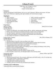 Best Forklift Operator Resume Example Livecareer Resume Examples Warehouse Resume Good Resume Examples