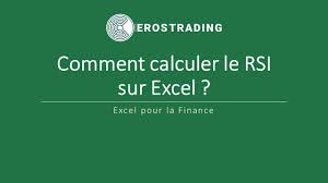 Le but est de verifier si votre expert comptable a bien declarer les revenus. Calculer Le Rsi Sur Excel Youtube