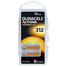 duracell hearing aid batteries size 312 pack 60 batteries