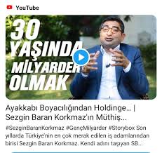 Every day, baran korkmaz and thousands of other voices read, write, and share important stories on medium. Omer Ekinci On Twitter Son Haftalarda Izlenme Rekorlari Kiran Hemen Herkesin Paylastigi 40 Yasinda Milyarder Olmak Videosu Sezgin Baran Korkmaz In Malvarligina El Koyulduguna Dair Haberin Ardindan Yayindan Kaldirilmis Https T Co Hww8adnlyu