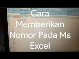Logo cinta di excel : Tutorial Excel Menyisipkan Nomor Pada Ms Excel Youtube