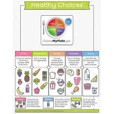 Educational Healthy Habits Bulletin Board Chart Healthy Choices