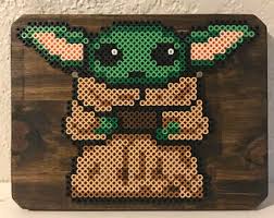Baby Yoda Perler Etsy Perler Bead Disney Perler Bead Templates Perler Bead Art
