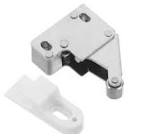 Worgeous Automatic Self Closing Push Open Door Latch Lock Hardware Press To Release Cabinet Metal Rebounder For Wardrobe Sliding Doors