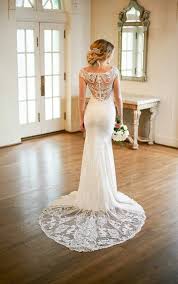 Vintage Inspired Lace Wedding Dress With Tapered Train Stella York Wedding Dresses York Wedding Dress Stella York Bridal Stella York Wedding Dress