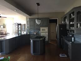 Beautiful kitchen with cabinets painted in sherwin williams porpoise. Yo Viv June 2018