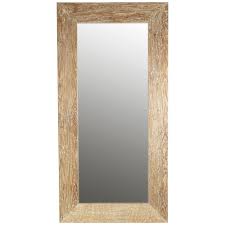 Espejo De Madera Blanqueada Al Miroir Bois Miroir En Teck Maison Du Monde