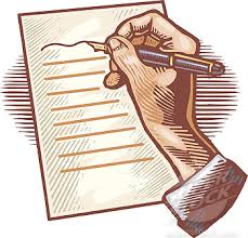 Image result for writing a letter cartoon