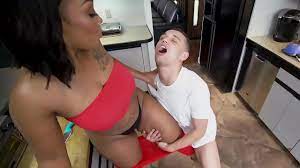 Ebony mom and son porn