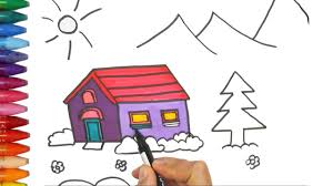 Mit diesen vorlagen können kinder und erwachsene jetzt das. Wie Man Haus Zeichnet Wie Zeichnet Man Ein Haus Zeichnen Und Ausmalen Fur Kinder Youtube