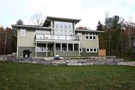 Craftsman homes are typically built from stone, brick, and real wood. Custom Cottage On Lower Buckhorn Lake Kawartha Lakes Construction