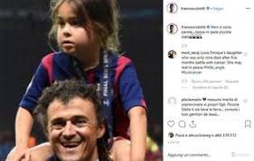 Descansa xanita, familia martínez cullell. Luis Enrique Un Muro Per Proteggere La Figlia Xana Cosi La Malattia Torna Privata
