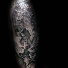 Black And White Nautical Half Sleeve Tattoo Designs Top 101 Roman Numeral Tattoo Ideas 2020 Inspiration Guide Best Sleeve Tattoos Half Sleeve Tattoo Half Sleeve Tattoo Template