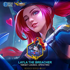 Hero layla merupakan salah satu hero yang sangat jarang di pick dalam tier epic sampai mythic. Layla The Breacher S A B E R Mobile Legends Mobile Legends Digital Artist Legend
