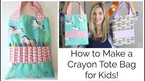 Download How To Sew A Crayon Tote Bag For Kids Youtube