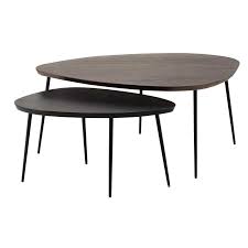 Tables Gigognes En Manguier Amande Maisons Du Monde Table Basse Table Basse Bois Table Basse Design Pas Cher
