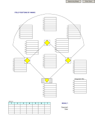 Positions a standard baseball club has myriad components working together to put a successful team on the field. Printable Baseball Field Fill Online Printable Fillable Blank Pdffiller