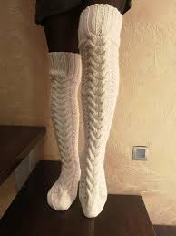I own several books i've never knit socks before and found the instructions easy to follow. Thigh High Socks Custom Knit Socks Hand Knitted Socks Knee Etsy