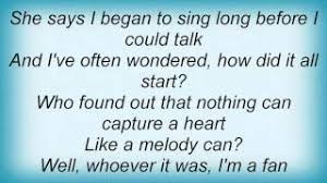 I'm nothing special, in fact i'm a bit of a bore if i tell a joke, you've probably heard it before but i have a talent, a wonderful thing 'cause everyone listens when i start to sing i'm so. Soundhound Thank You For The Music By Metalium