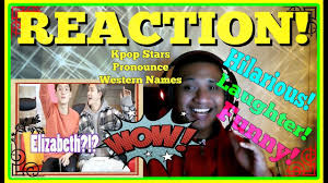 Kpop Stars Pronounce Western Female Names Reaction Female Names Western Names Kpop