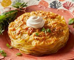 Easy Potato Scallop Bake Recipe With Sour Cream Daisy Brand Recipe Sour Cream Recipes Potato Galette Scallop Recipes