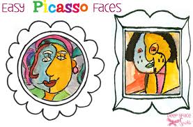 Picasso was experimental in his approach to art, often painting a common object or person from lots of different angles in one picture. Picasso Faces Art Projects For First Grade Deep Space Sparkle